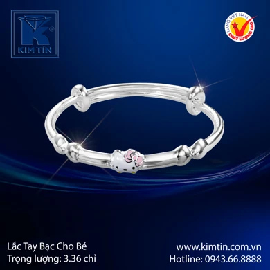 Lắc tay bạc cho bé 