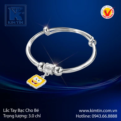 Lắc tay bạc cho bé 