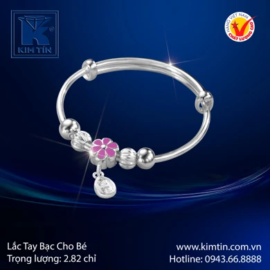 Lắc tay bạc cho bé 