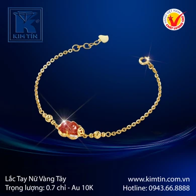 Lắc tay nữ Vàng tây 10K