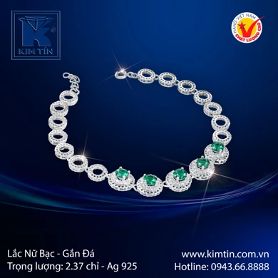 Lắc tay nữ Bạc