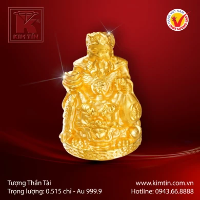 Tượng Thần Tài Vàng 24K