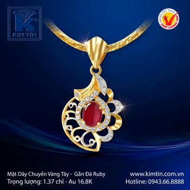 Mặt dây chuyền Vàng tây 16.8K