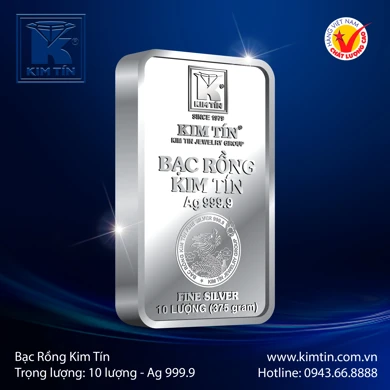 Bạc Rồng Kim Tín 10 Lượng