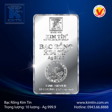 Bạc Rồng Kim Tín 10 Lượng 