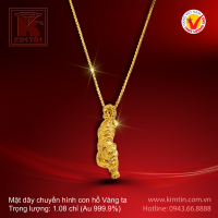 Mặt dây chuyền hình con hổ - Vàng 24K