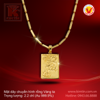 Mặt dây chuyền hình rồng - Vàng 24K