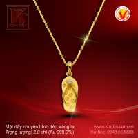 Mặt dây chuyền hình dép - Vàng 24K