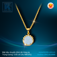 Mặt dây chuyền đính đá - Vàng 24K