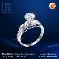 Nhẫn Nữ Vàng Trắng 18K