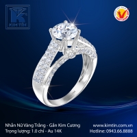Nhẫn Nữ Vàng Trắng 14K