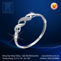 Vòng Tay Vàng Trắng 14K