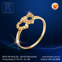 Nhẫn Nữ Vàng Màu 18K