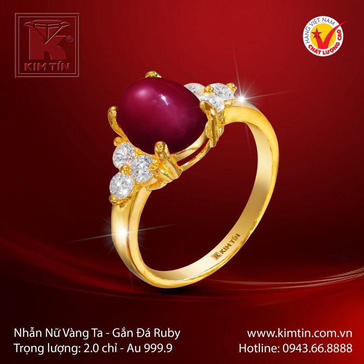 Nhẫn Nữ Vàng 24K