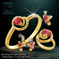 Bộ vàng màu 18K