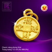 Charm vàng phong thủy