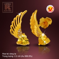 Hoa tai vàng 24k