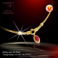 Kiềng nạm đá Ruby