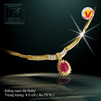 Kiềng nạm đá Ruby