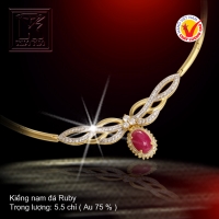 Kiềng nạm đá Ruby