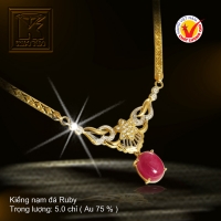 Kiềng nạm đá Ruby