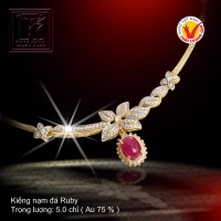 Kiềng nạm đá Ruby