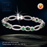 Lắc tay nạm đá Emerald