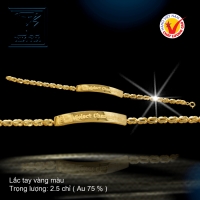 Lắc tay vàng 18 K