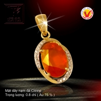 Mặt dây vàng màu 18K