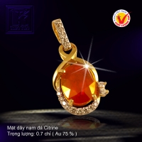 Mặt dây vàng màu 18K