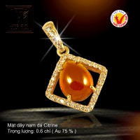 Mặt dây vàng màu 18K