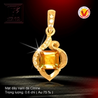 Mặt dây vàng màu 18K