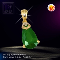 Mặt dây nạm đá Emerald