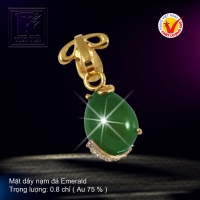 Mặt dây nạm đá Emerald