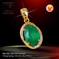 Mặt dây nạm đá Emerald