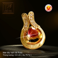 Mặt dây nạm đá Ruby