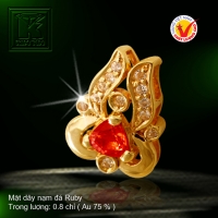 Mặt dây nạm đá Ruby