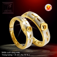 Nhẫn cưới vàng 18K