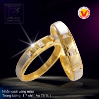 Nhẫn cưới vàng 18K