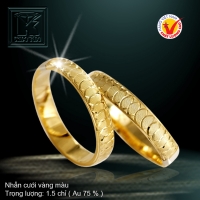 Nhẫn cưới vàng 18K