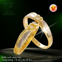 Nhẫn cưới vàng 18K