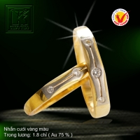 Nhẫn cưới vàng 18K