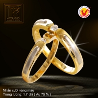 Nhẫn cưới vàng 18K