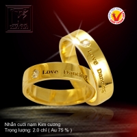 Nhẫn cưới vàng 18K