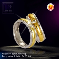 Nhẫn cưới vàng 18K