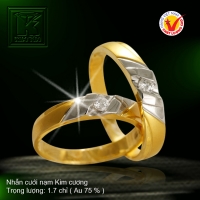 Nhẫn cưới vàng 18K