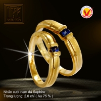 Nhẫn cưới vàng 18K