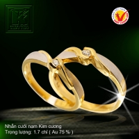 Nhẫn cưới vàng 18K