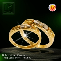 Nhẫn cưới vàng 18K