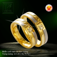 Nhẫn cưới vàng 18K